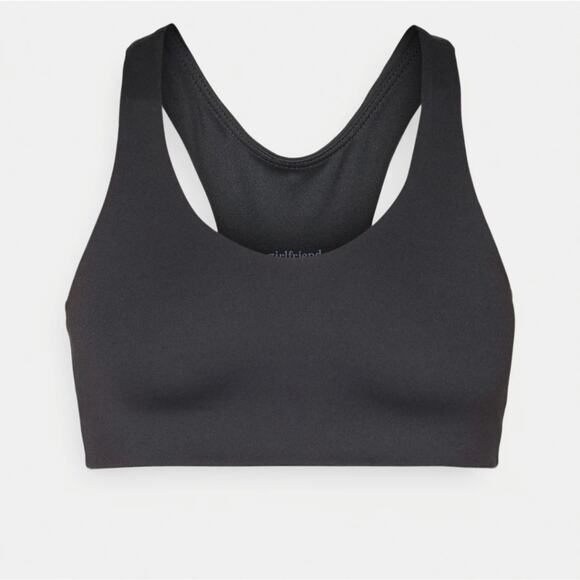 Girlfriend Collective FLOAT V-Neck Racerback Sports Bra Midnight Black Large NWT - Picture 5 of 12